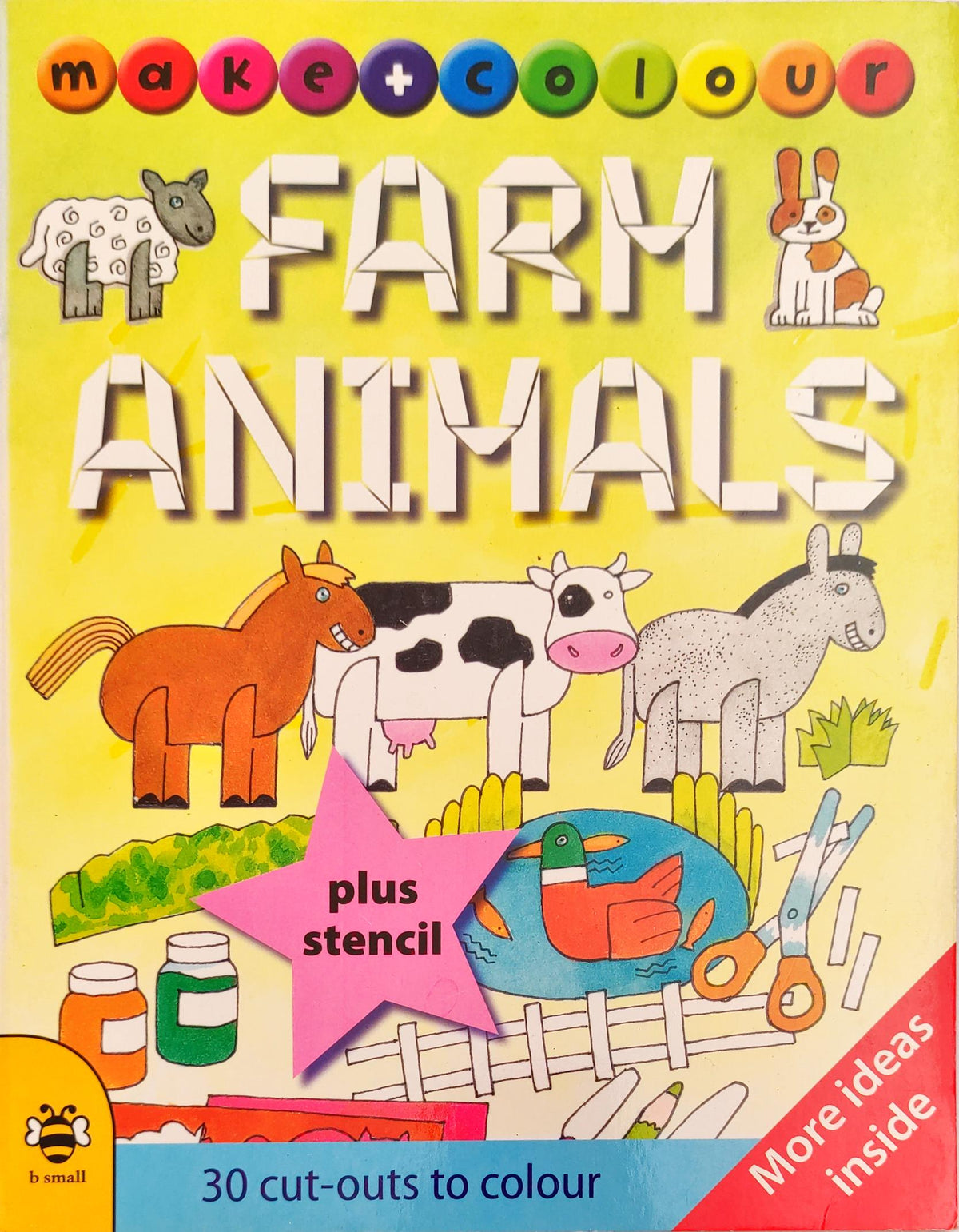 Farm Animals 30 Cut Outs to Colour