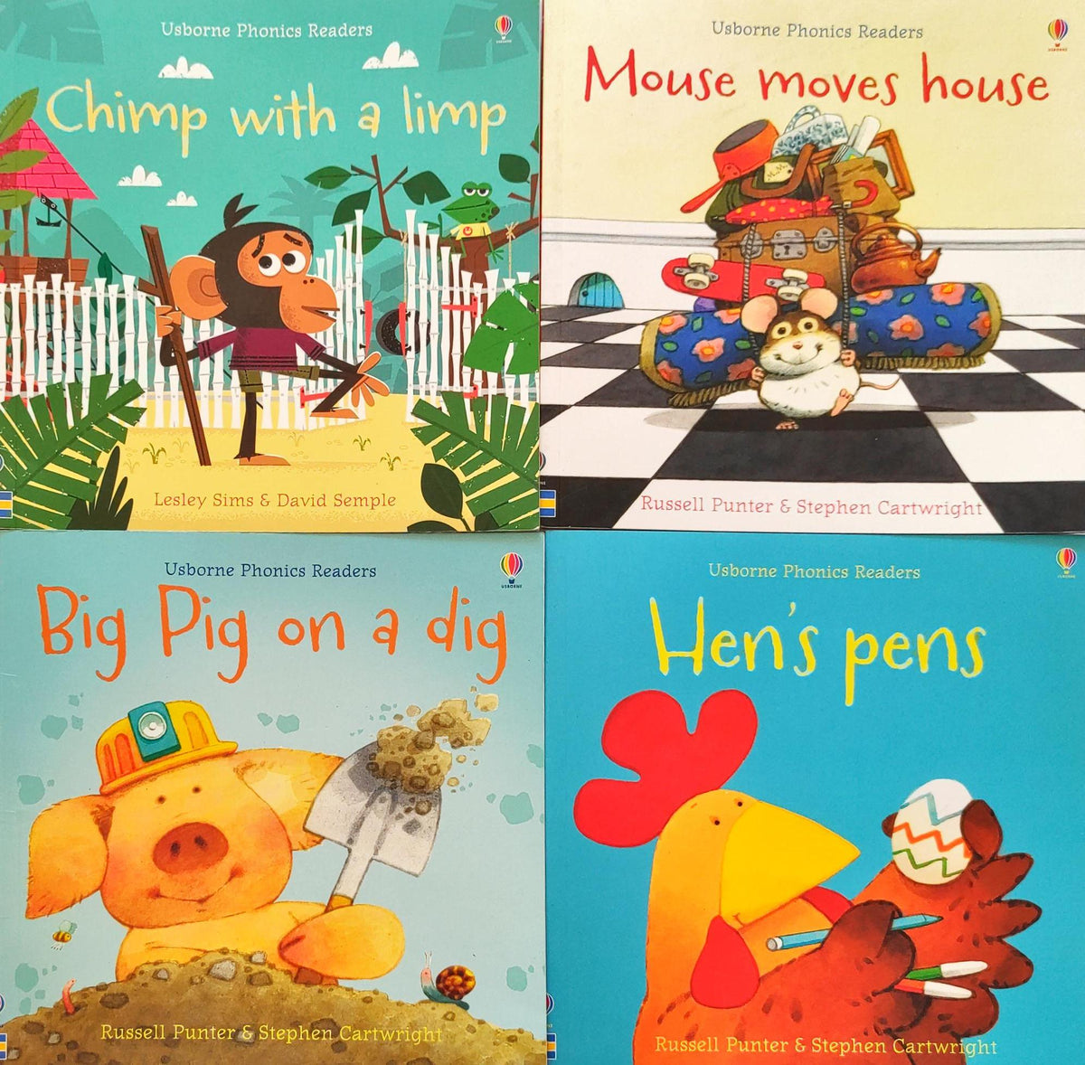 Usborne Phonics Reader Combo Set 16 (4 Books)