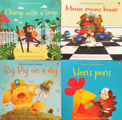 Usborne Phonics Reader Combo Set 16 (4 Books)
