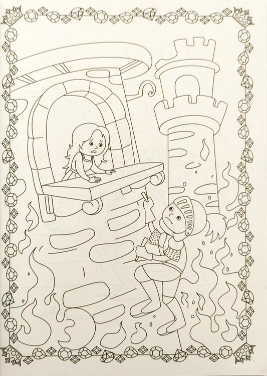 My Night and Dragon Colouring Book