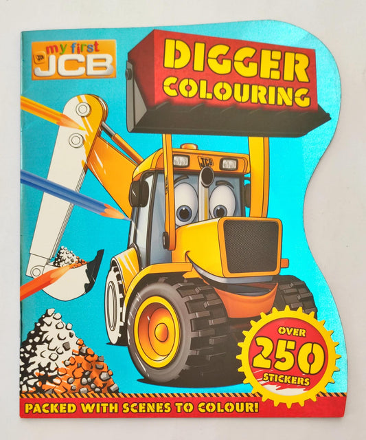 Digger Colouring (With Over 250 Stickers)