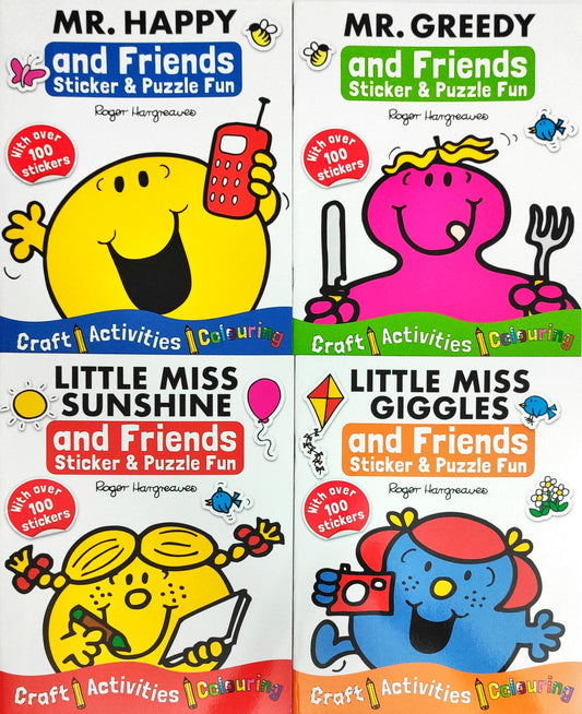 Mr Men & Little Miss Activity Combo (4 Books)