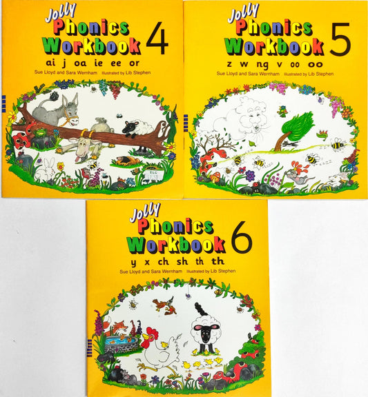 Jolly Phonics Workbook Combo 2 (3 Books)