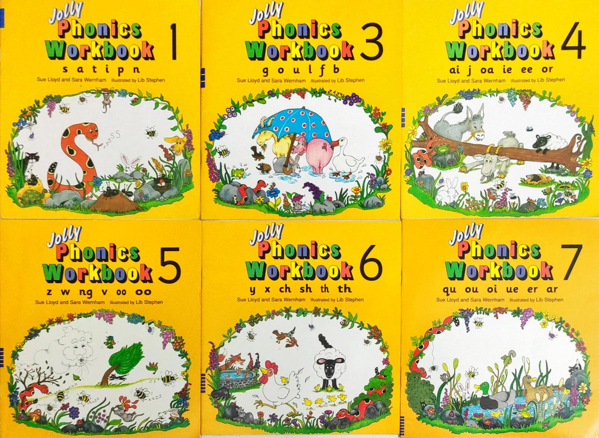 Jolly Phonics Workbook Combo 3 (6 Books)
