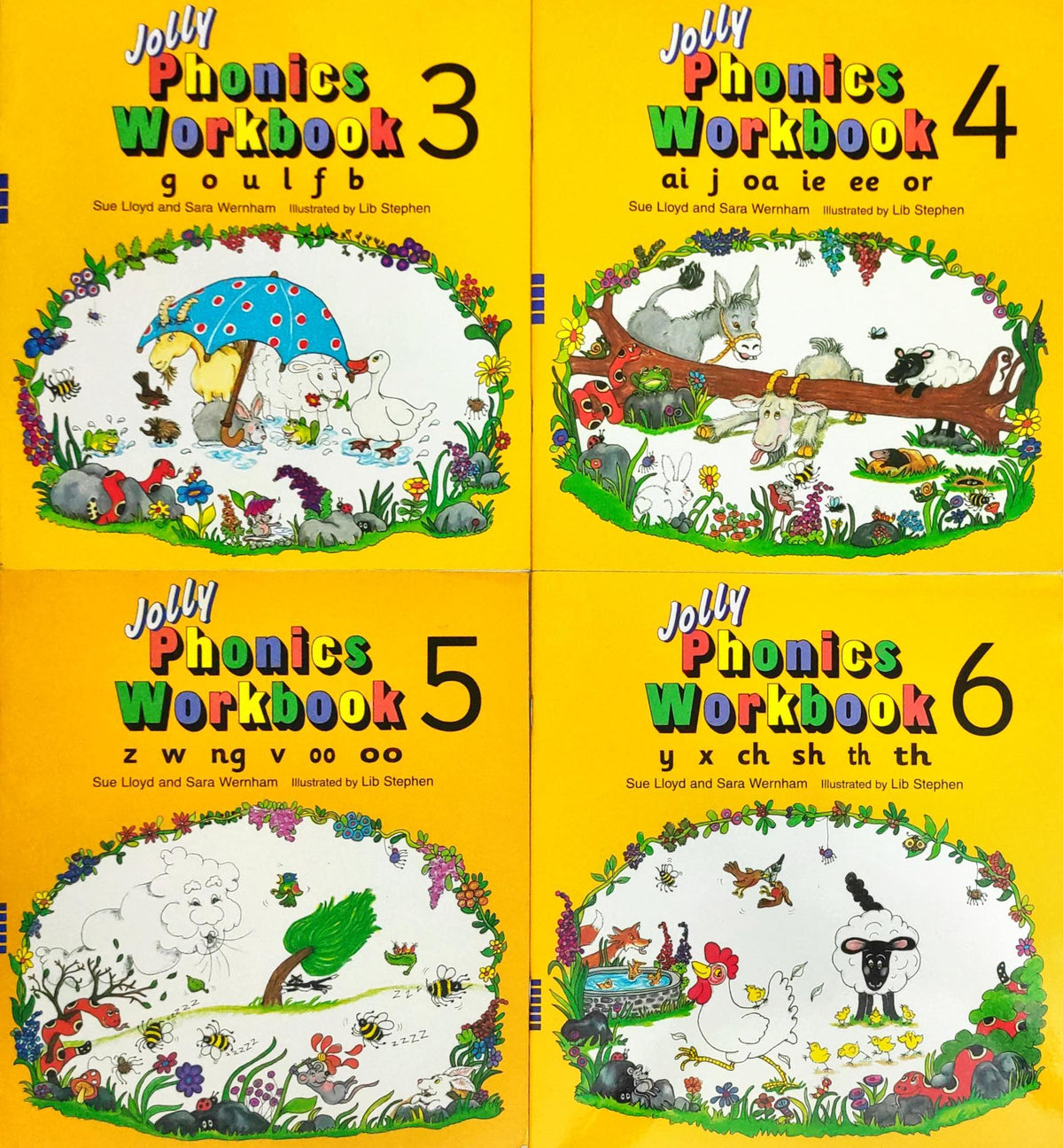 Jolly Phonics Workbook Combo 4 (4 Books)