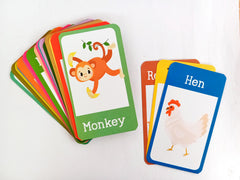 ANIMALS 30 FLASH CARDS BOX