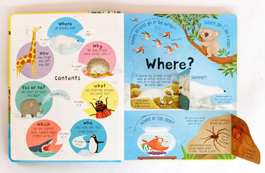 Usborne Lift the Flap Question and Answers about Animals