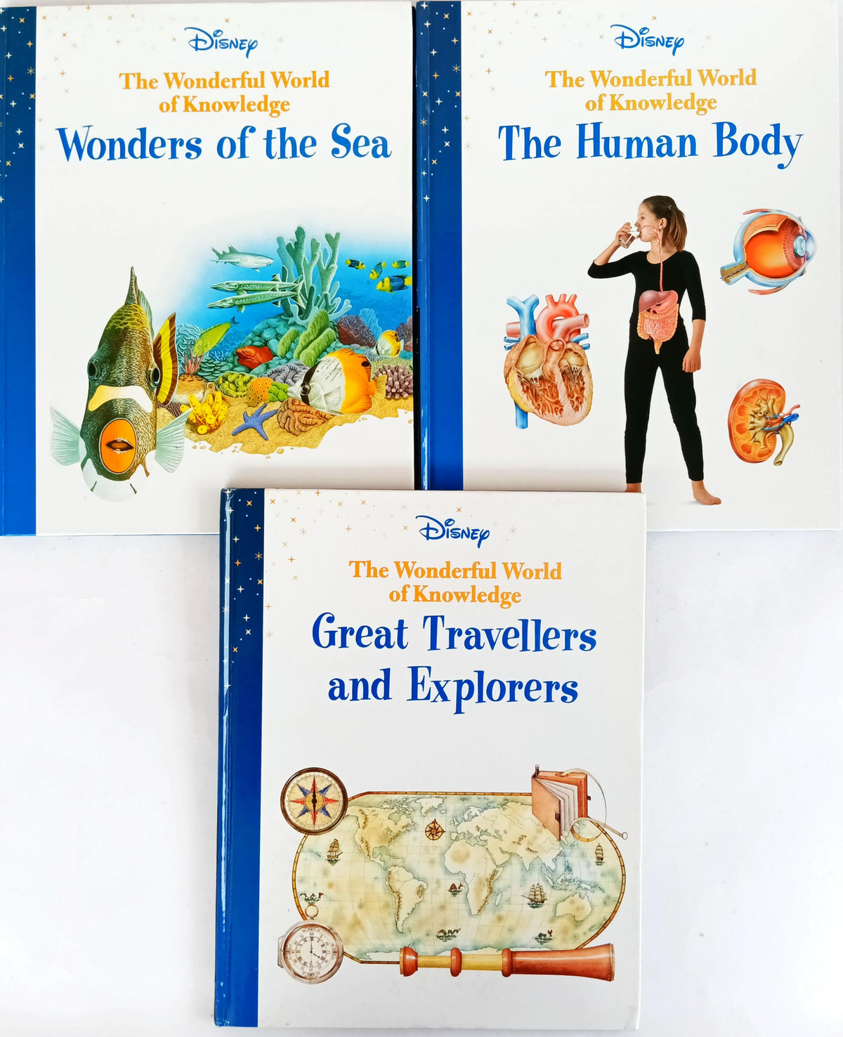 Disney The Wonderfull World Of Knowledge Set  (3 Books)