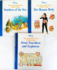 Disney The Wonderfull World Of Knowledge Set  (3 Books)