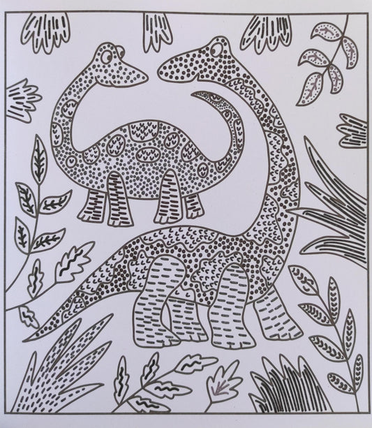 Dinosaur Magic Painting