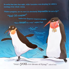 Geronimo the penguin who thought he could fly