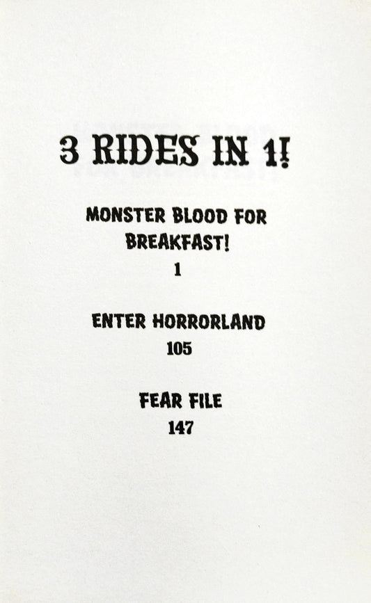 Goosebumps Horrorland Monster Blood for Breakfast!
