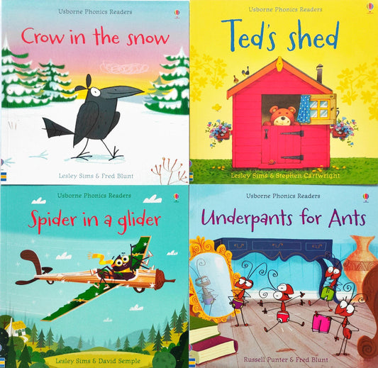 Usborne Phonics Reader Combo Set 27 (4 Books)