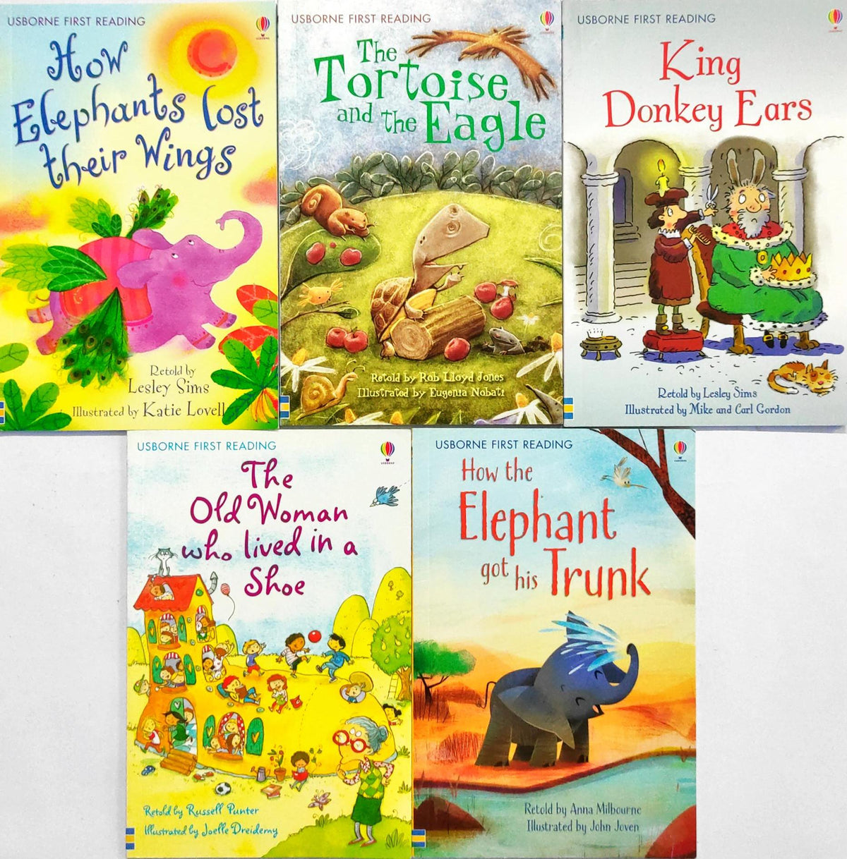 Usborne First Reading Level 2  Combo Set 22 (5 Books)
