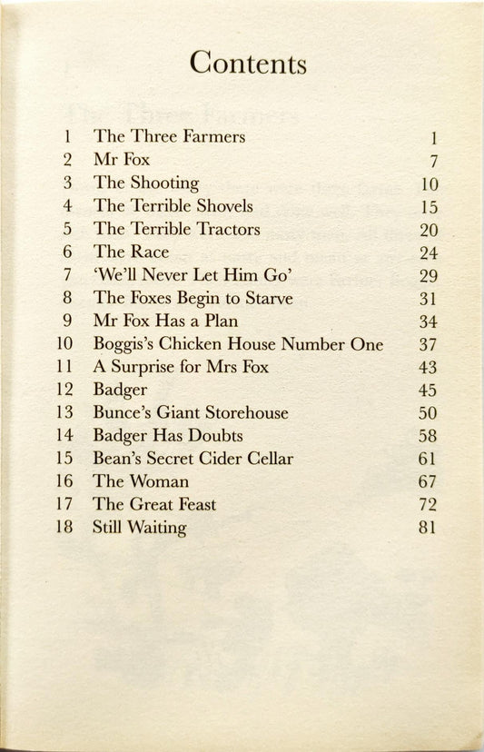 Fantastic Mr Fox (Roald Dahl/Green)