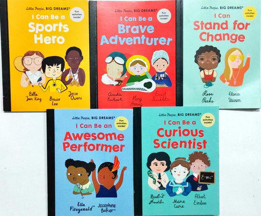 Little People Big Dream Set 6 (5 Books/Pocket Friendly Book)