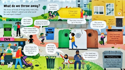 Usborne Look Inside what we throw Away (Lift the Flap )