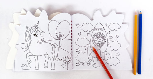 Unicorn Colouring Fun book