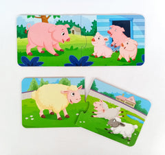 At the Farm (8 Animal Family Puzzle )