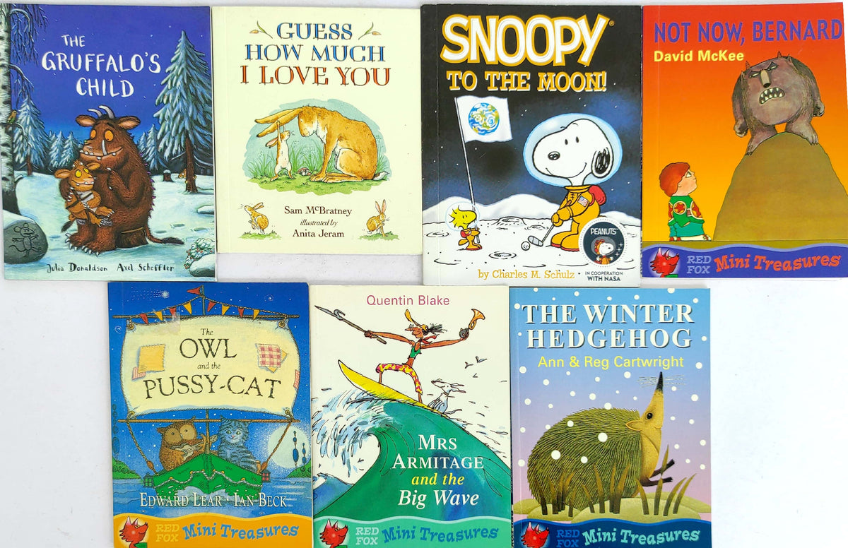 Red Fox & Classic Mini Treasures Set, Age 3+ (7 Books/Pocket SIze Book)