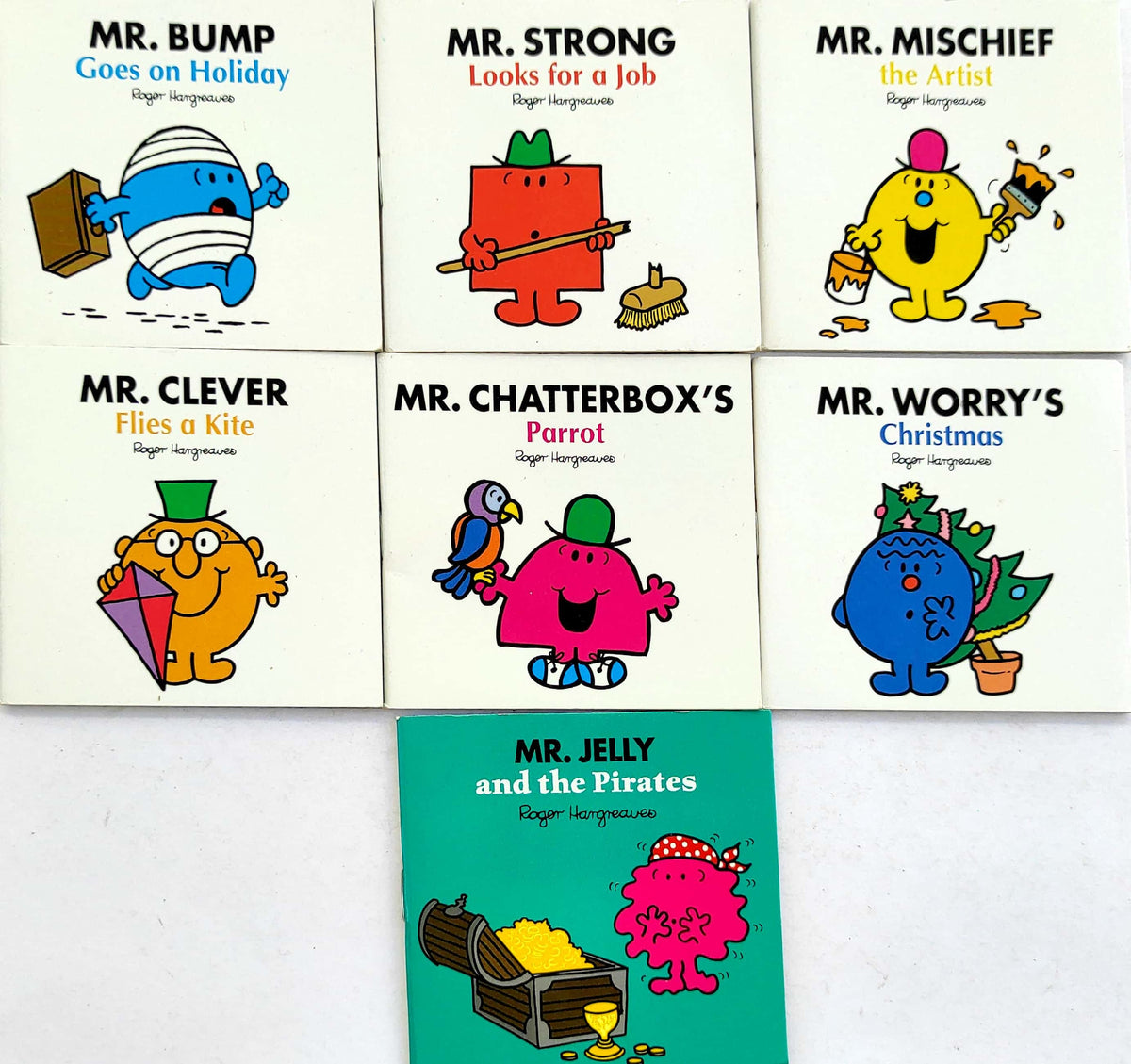 Mr. Men Mini Story Set (Roger Hargreaves), Age 3+ (7 Books/Pocket Size Book)