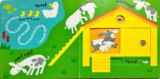 Usborne Baby's very first Slide and see Farm (Push Pull)