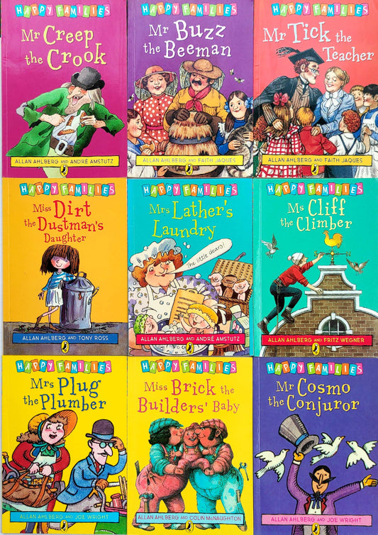 Happy Families Story Set (Allan Ahlberg), Age 6+ (9 Books/Pocket Size Book)