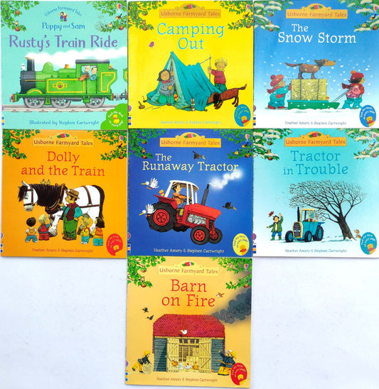 Usborne Farmyard Tales Set, Age 3+ (7 Books/Pocket SIze Book)