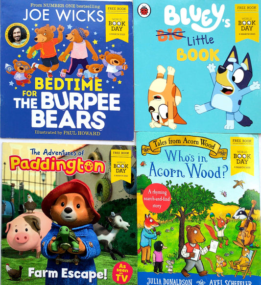 World Book Day Story Set, Age 3+ (4 Books/Pocket Size Book)
