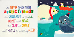 Never touch a polar bear