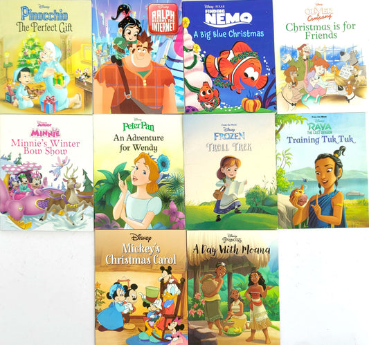 Disney Christmas & Friends Mini Story Set, Age 3+ (10 Books/Pocket Size Book)