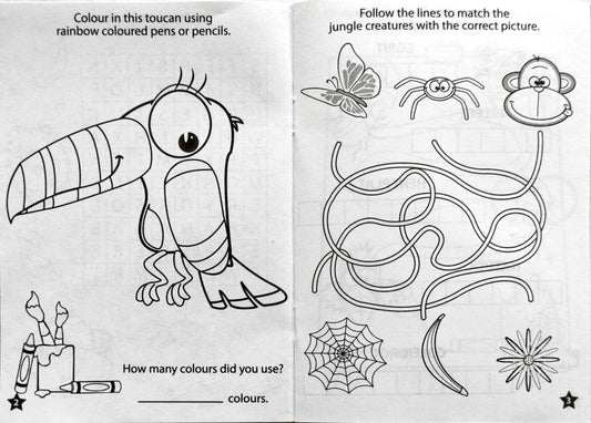 Jungle Puzzle Book (Pocket Friendly Book)