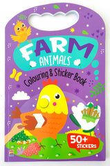 Farm Animals Colouring & Sticker Book