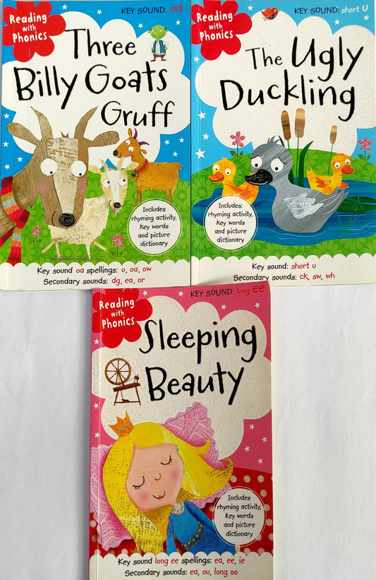 Reading with Phonics Early Reader Set, Age 4+ (3 Books)