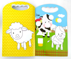 Farm Animals Colouring & Sticker Book