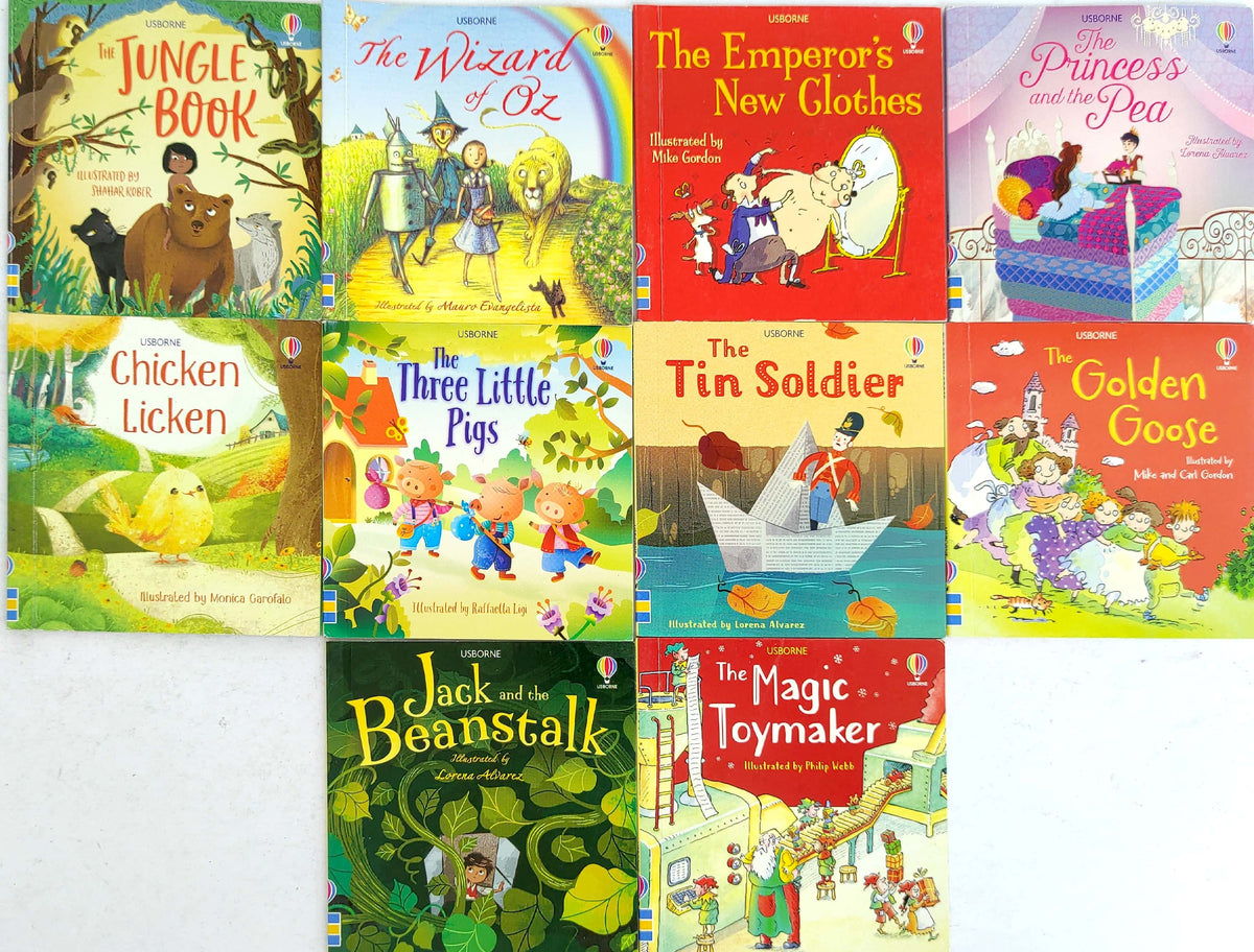Usborne Picture Book Story Set 2, Age 3+ (10 Books/Pocket Size Book)