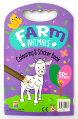 Farm Animals Colouring & Sticker Book