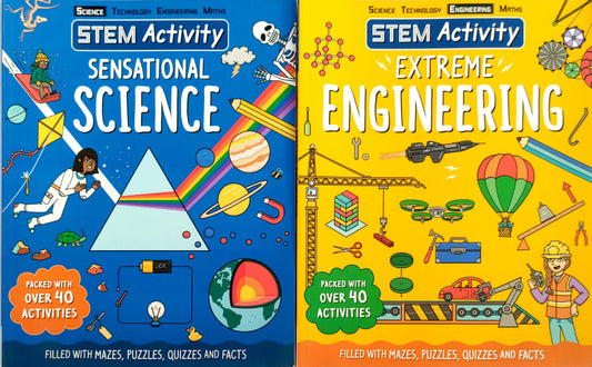 STEM Activity Book Set, Age 7+ (2 Books)