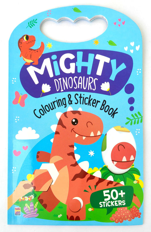 Mighty Dinosaurs Colouring & Sticker Book