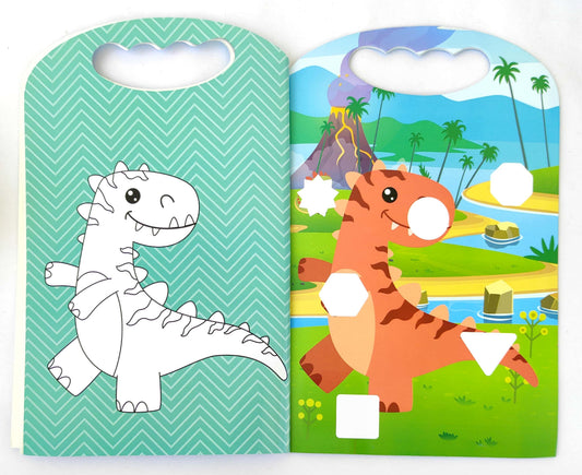 Mighty Dinosaurs Colouring & Sticker Book