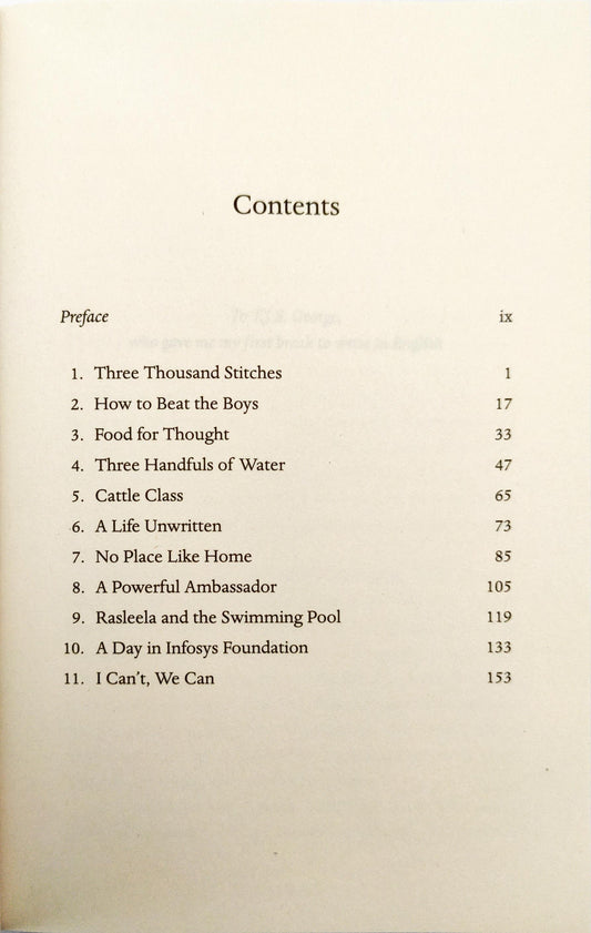 Three Thousand stitches (Sudha Murty)