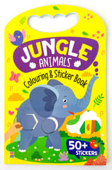 Jungle Animals Colouring & Sticker Book