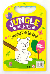 Jungle Animals Colouring & Sticker Book