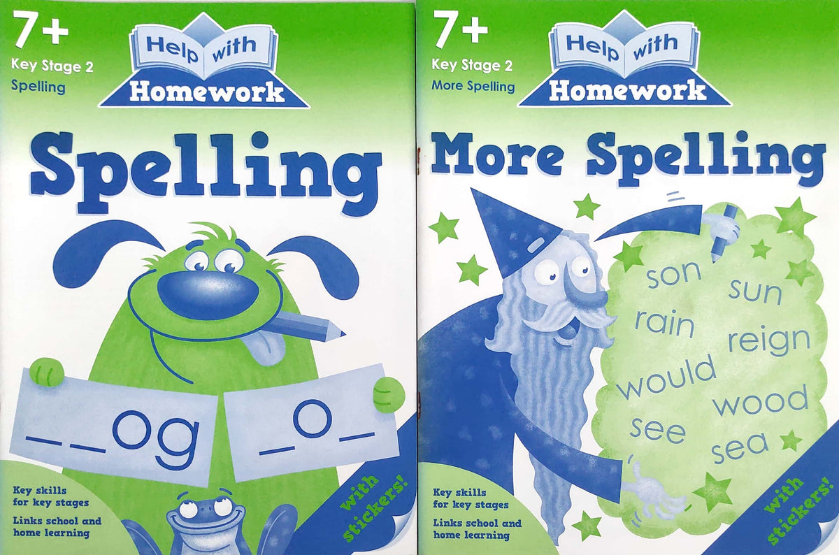 Help with Homework Spelling Workbook Set, Age 7+ (2 Books)