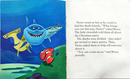 Disney Pixar Finding Nemo A Big Blue Christmas (Pocket Friendly Book)