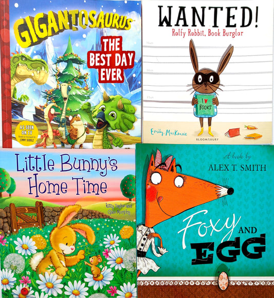 Animal & Dinosaur Picture Book Set, Age 3+ (4 Books)
