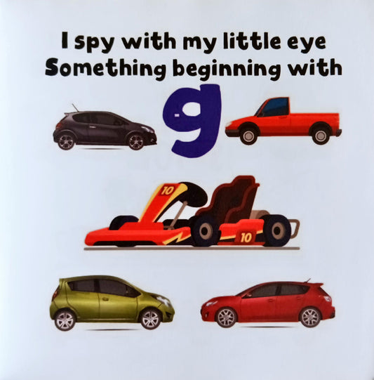 I spy book for Toddlers Transport Vehicles and Things that go
