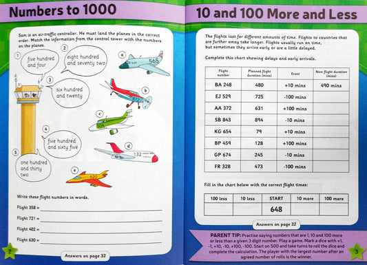 Maths Home Learnig made Fun (Age 7-8/Activity and Stickers)