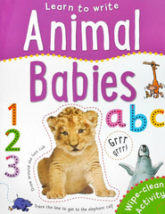 Learn to Write Animal Babies (Wipe and Clean)