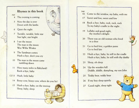 Bedtime Rhymes